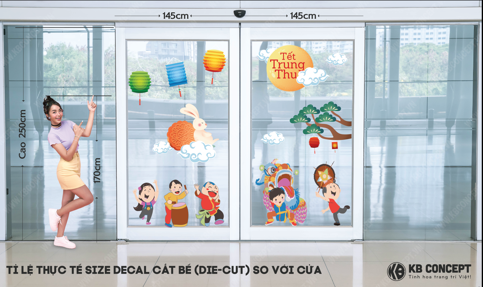 Decal Trung Thu các bé vui chơi tết Trung Thu DDK TT 43