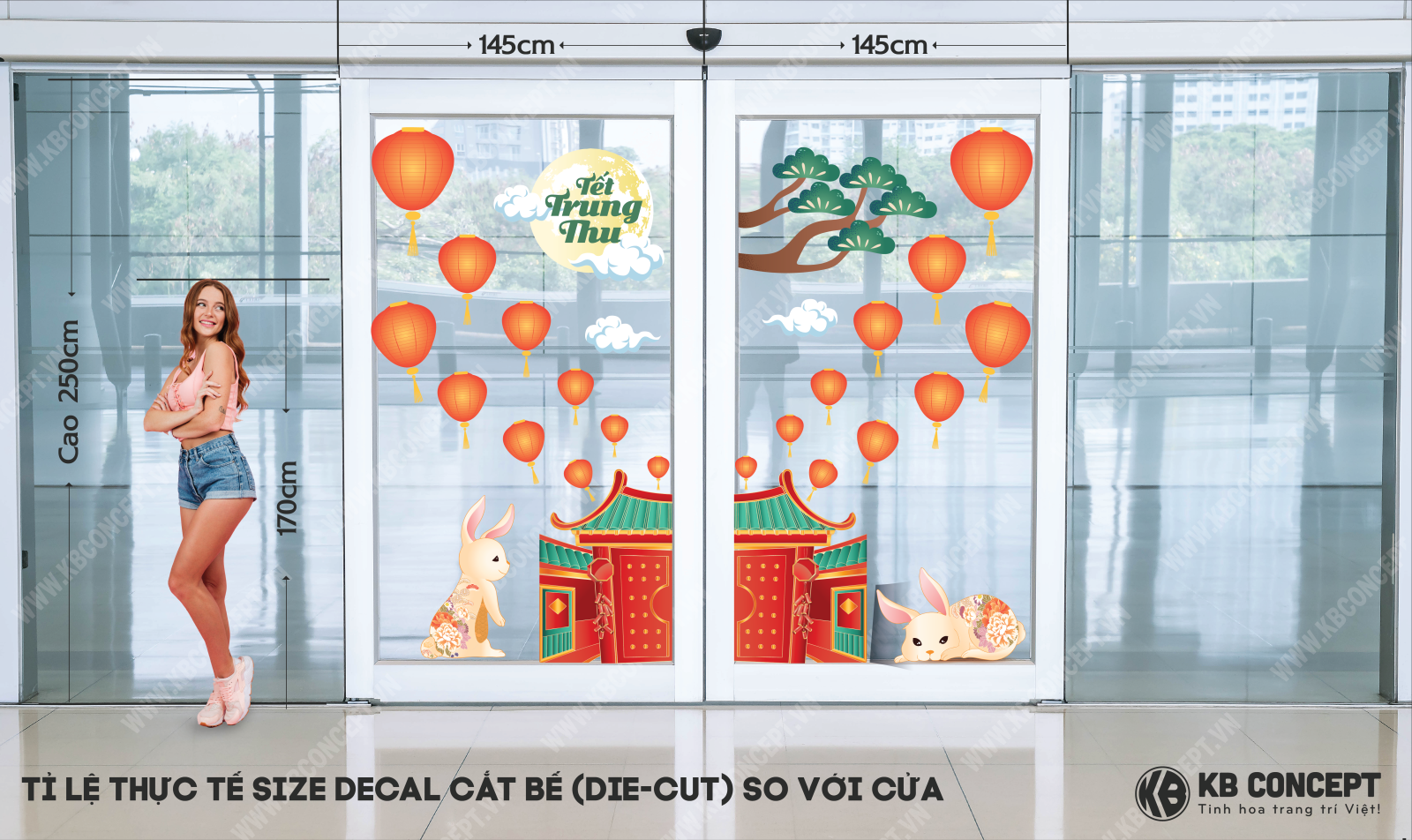 Decal Trung Thu cung đình đón tết Trung Thu DDK TT 44