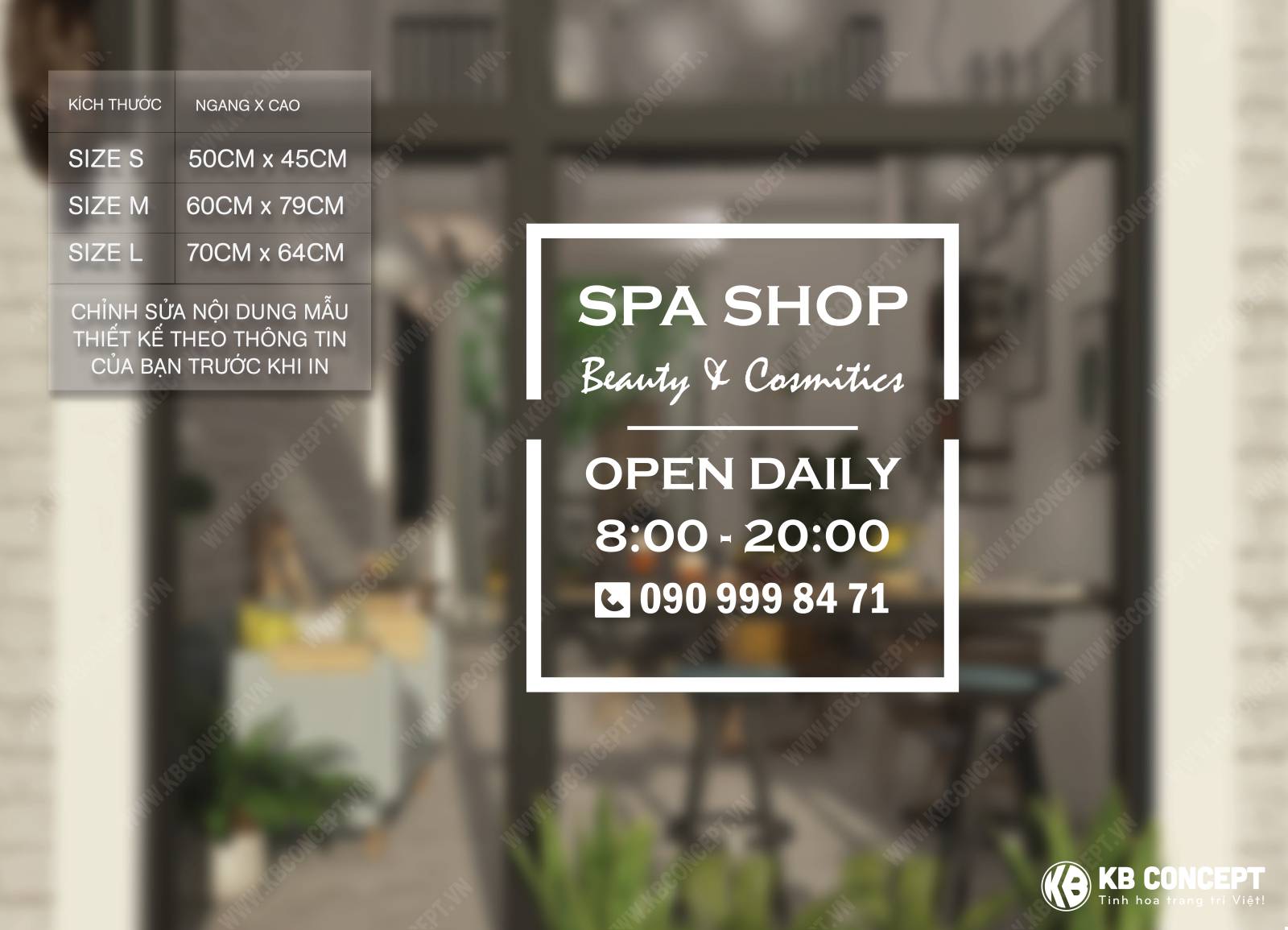 Decal giờ đóng mở cửa Spa 03