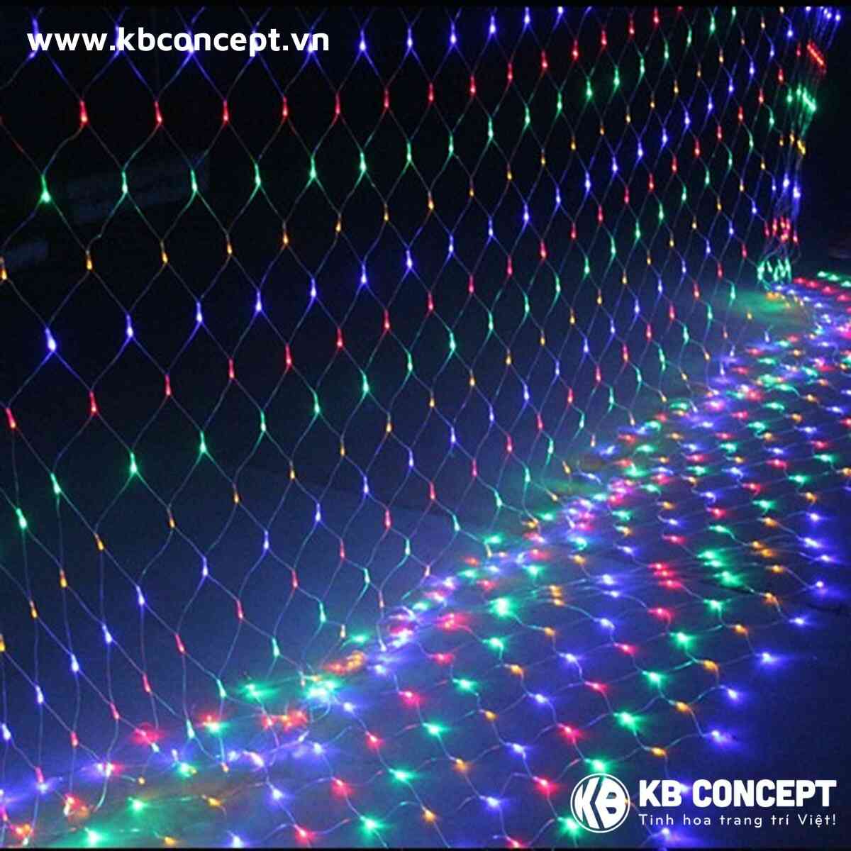 Đèn LED Lưới Trang Trí Ngoài Trời 1,5 x 1,5m