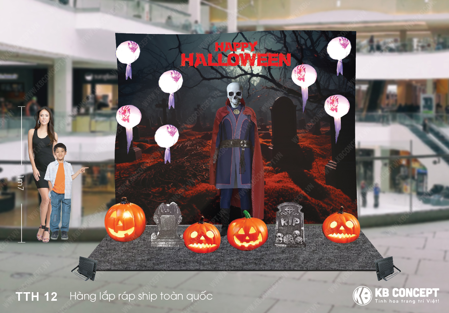 Tiểu cảnh Halloween Doctor Strange phù thủy tối thượng